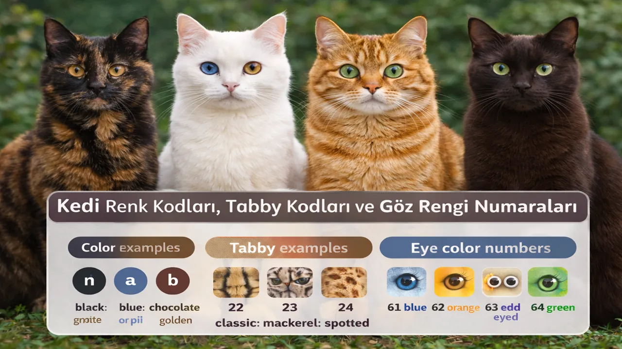Kedilerin Renkleri Nasıl Kodlanır?